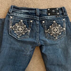 Miss Me Women's Blue Embellished Jeans